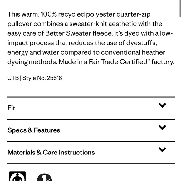 Patagonia Teal 1/4 Zip Better Sweater Pullover - Picture 7 of 7